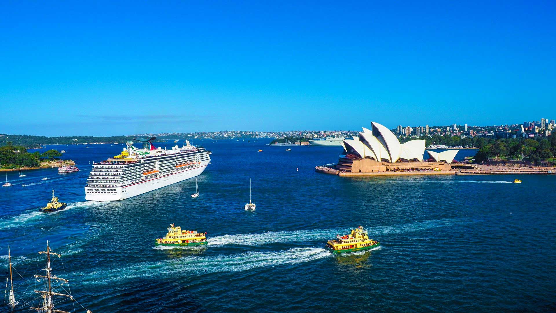 cruises from australia to america